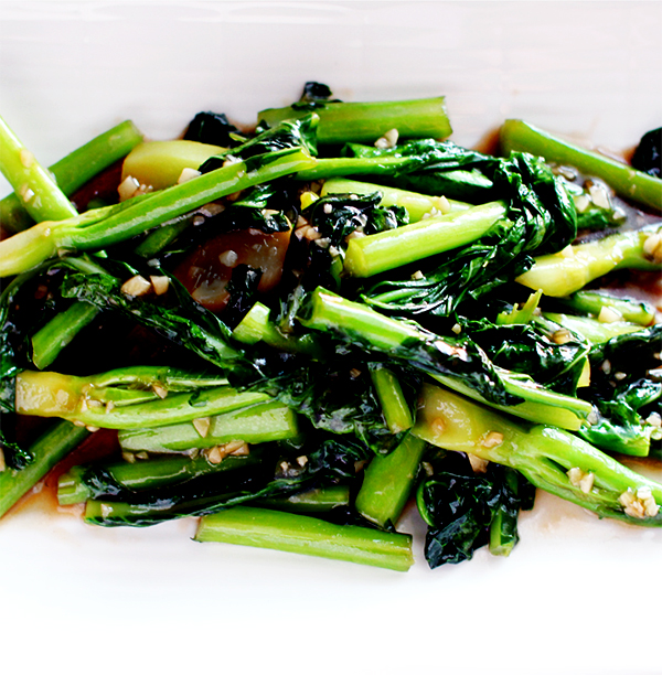 Braised Garlic Chinese Brocolli (Gai Lan) - CERES Fair Food