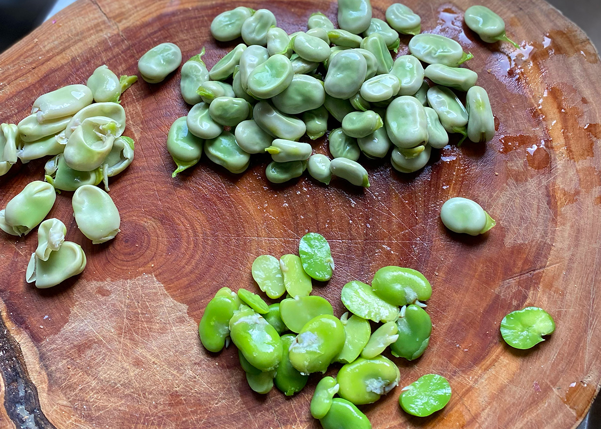 Broadbean Bruschetta