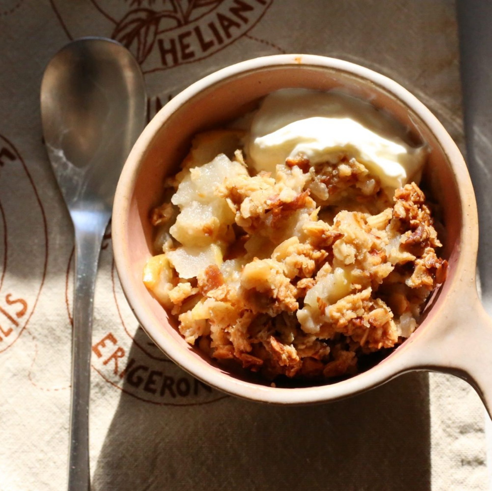 Pear almond crumble