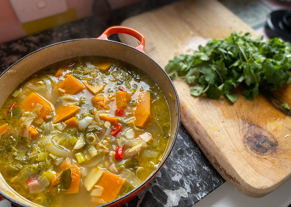 Coconut Pumpkin Soup with Chilli and Lime 1