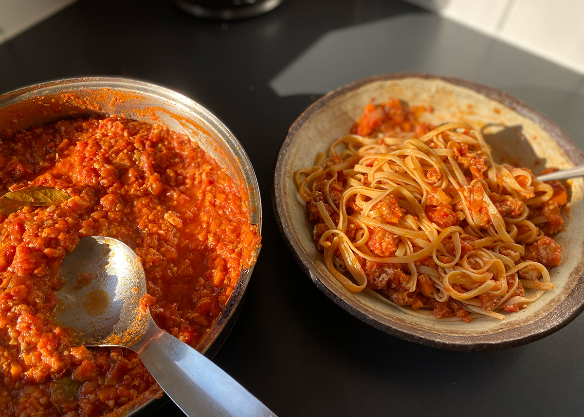 Rich Tempeh Bolognese