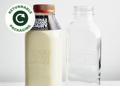 Schulz milk in glass -Returnable Packaging