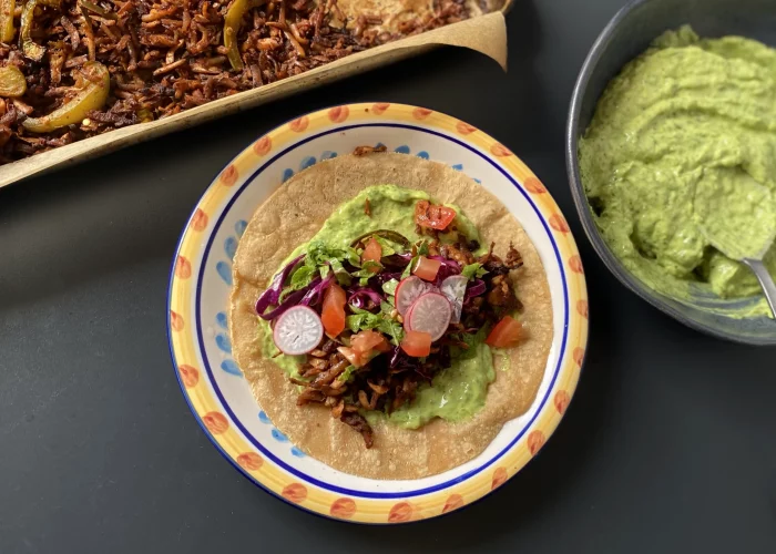 The best tofu tacos with avocado